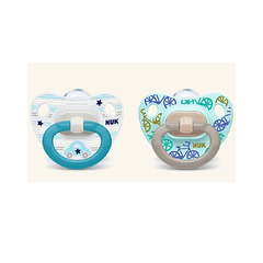 NUK SET DE 2 CHUPETES HAPPY DAYS TALLE 1 NENE N0730158 - comprar online