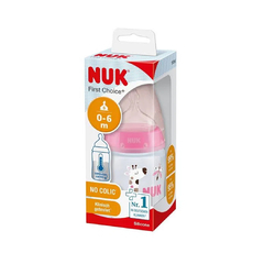 NUK MAMADERA FC+ X 150ML CONTROL DE TEMPERATURA JIRAFA 0-6M 10743067