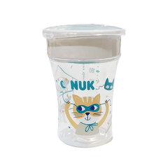 NUK VASO EVOLUTION MAGIC CUP GATO VERDE X 230ML +8M