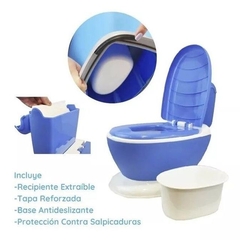 OK BABY PELELA INODORO SIN SONIDO AZUL OKBB0280 en internet