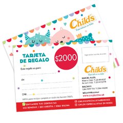 Tarjeta de Regalo $ 2000