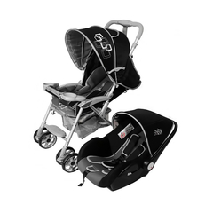 BABYONE TRAVEL SYSTEM ULTRALIVIANO PICASSO GRIS NEGRO