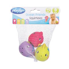 PLAYGRO PECES PARA LA BAÑERA OCEAN FRIENDS SQUIRTEES 184039 +6M