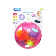 PLAYGRO PELOTA CON ENCASTRE ROLL AND SORT BALL PINK 4086170 +6M