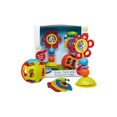 PLAYGRO SHAKE TWIST AND RATTLE GIFT PACK +6M