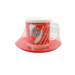 TAZA CON PLATO RIVER PLATE RI053