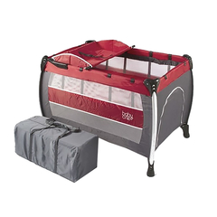 BABYONE CUNA PLEGABLE SOMMEIL ROJA Y GRIS