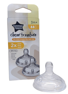 TOMMEE TIPPEE TETINAS +3 FLUJO MEDIO 2 PK