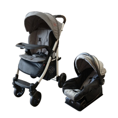 BABYONE TRAVEL SYSTEM DE ALUMINIO TITANIUM PLUS GRIS MELANGE - comprar online