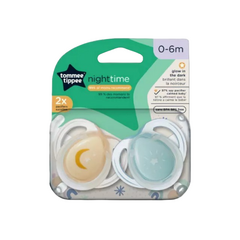 TOMMEE TIPPEE SET DE 2 CHUPETES NIGHT TIME 0-6 M - comprar online