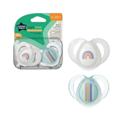 TOMMEE TIPPEE SET DE 2 CHUPETES NIGHT TIME 6-18 M - tienda online