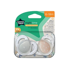 TOMMEE TIPPEE SET DE 2 CHUPETES NIGHT TIME 6-18 M - comprar online