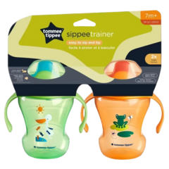 TOMMEE TIPPEE SET DE 2 VASOS SIPEE TRAINER ANIMALES 230 ML +7M - Childs Especialistas en Bebes