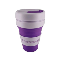 VASO DE CAFE URBANO TAPA SILICONA VIOLETA 335 ML CK289