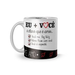 Caneca eu + você