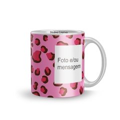 Caneca oncinha rosa - comprar online