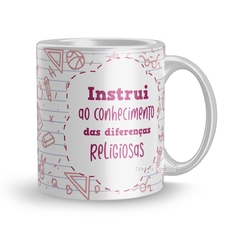 Caneca professor(a) de religião flork - comprar online