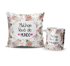 Kit almofada e caneca o melhor vovó do mundo