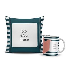 Kit almofada e caneca o coração dispara - comprar online