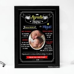 Quadro chalkboard dia dos pais - comprar online