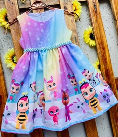 Vestido Cry Babies colorido modelo Julia infantil