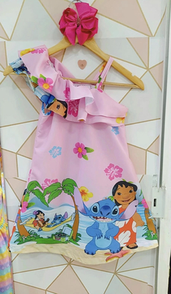 Vestido Lilo Stitch modelo Valentina infantil