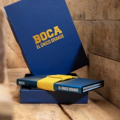 Billetera Tarjetero Boca Juniors CABJ RFID contact less Kyma cuotas licencia oficial original