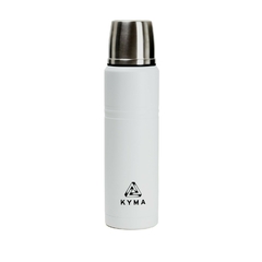 Termo Kyma Stanley blanco 1 litro acero inoxidable calidad pico cebador matero