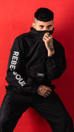 ANORAK BLACK REFLEX