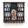 Cervejeira para 12 Garrafas com expositor de tampinhas e taças - Nogueira - loja online