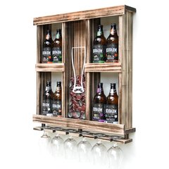 Cervejeira para 8 Garrafas com porta tampinhas e taças - Relic - comprar online