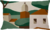 Capa de Almofada Retangular em Linho Capela Terracota/ Verde