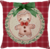 Capa de Almofada Natal Cookie Vermelho e Verde