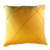 Capa de Almofada Drapeada Amarelo Ouro