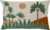 Capa de Almofada Retangular em Linho Floresta Sol Terracota/ Verde