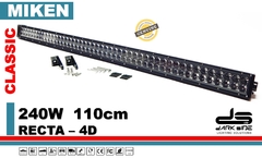 BARRA LED RECTA, 1.10mts, 240W, 4D, LARGO ALCANCE, CLASSIC, MIKEN DS-4080-CREE