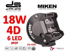 JUEGO 2 FAROS LED DE 18W ,4D, LARGO ALCANCE, SPOT, MIKEN DS-4050x2 - comprar online