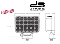 FARO LED RECTANGULAR, 72W, ALTO RENDIMIENTO, LARGO ALCANCE MIXTO, MIKEN DS-0070/72-IR en internet