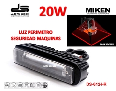 FARO LINEAL SEGURIDAD AUTOELEVADORES, ROJO, MIKEN, DS-6124 -R