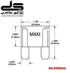 PORTA FUSIBLE AÉREO MAXI FICHA, UNIVERSAL, DS-1055 en internet