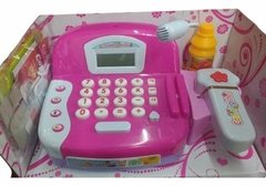 Caja Registradora Infantil Microfono Calculadora Luz Son Acc - comprar online