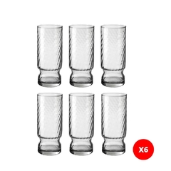 6 Vasos De Vidrio Rigolleau Combo Vajilla