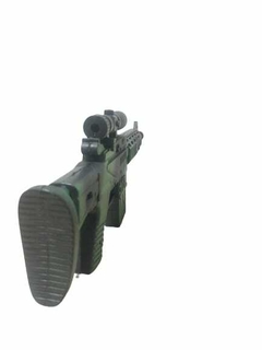 Ametralladora Camuflada Verde Miltar Con Sonido 40cm X 13cm - comprar online