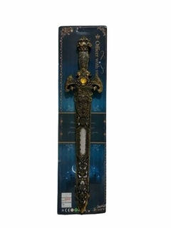 Espada Medieval Guerra Con Funda Protectora 52cm X 11cm en internet