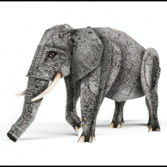 LIBRO + MAQUETA 3D - ANIMALES DE LA SELVA : ELEFANTE - MANOLITO BOOKS - comprar online