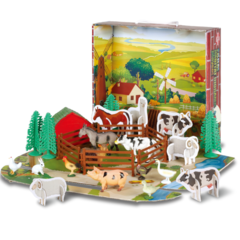 DIORAMA ANIMALES DE LA GRANJA 27 PZ - TIOVIVO