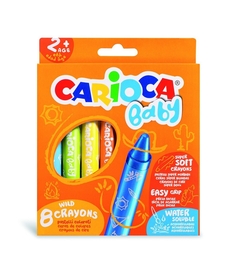 Crayones Acuarelables X8 Colores Carioca Baby