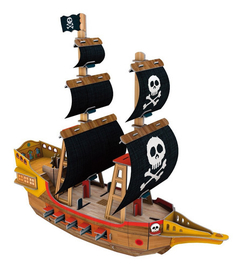 El Velero Pirata 3d Cartón 3d Libro+maqueta MANOLITO - comprar online