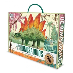 Libro + Maqueta para armar  - La era de los dinosaurios -  Estegosaurio 3D - Manolito Books