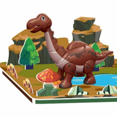 SET PARA ARMAR DINOSAURIO MAGNETICO BRAQUIOSAURIO MARRON